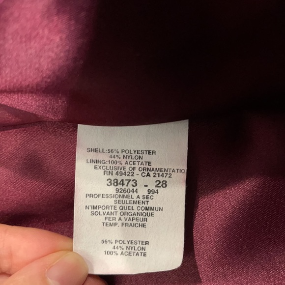 Jessica McClintock Gunne Sax strapless gown sz 7 4 - Picture 4 of 7